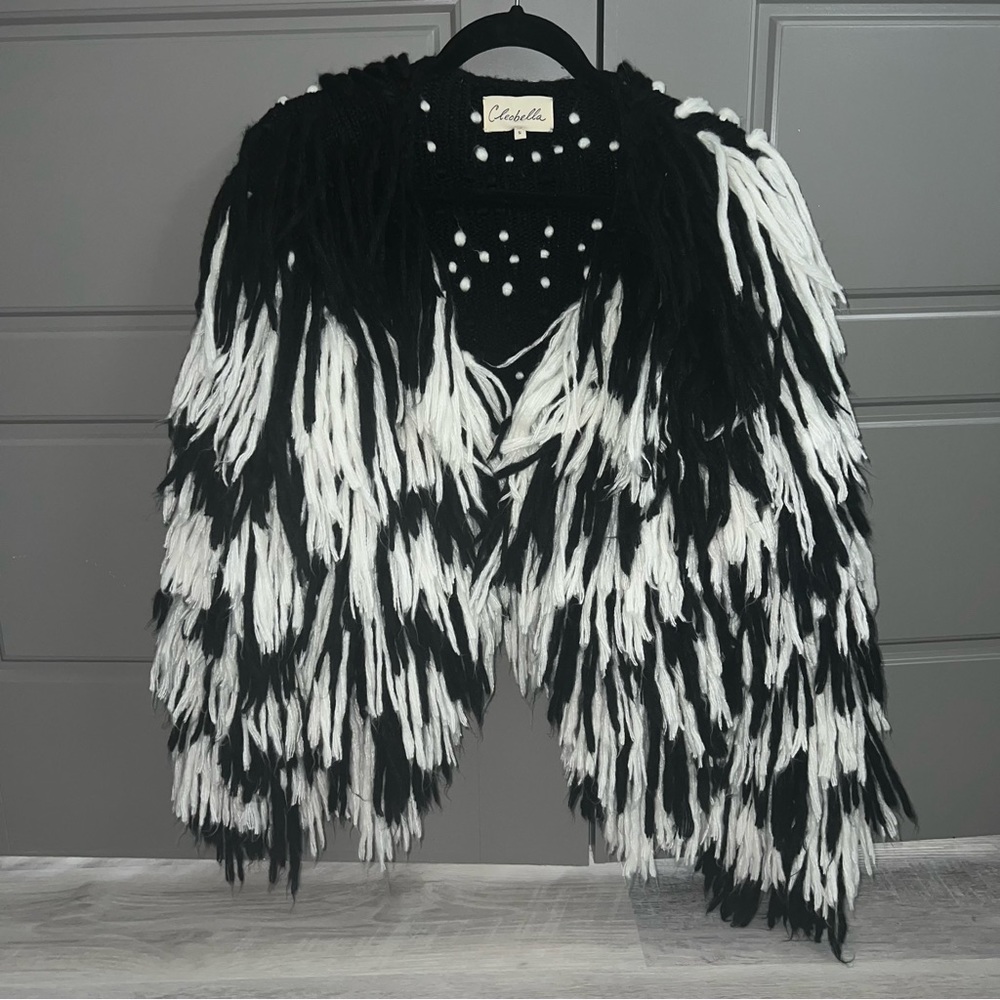 Cleobella Aubrey fringe sweater jacket